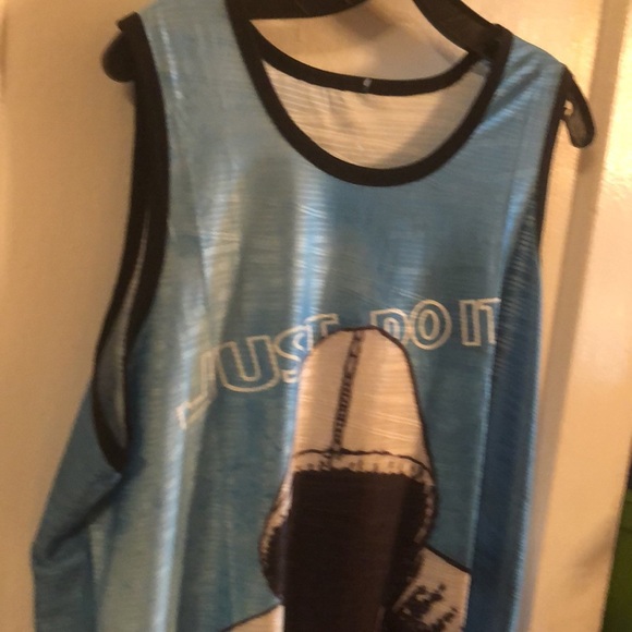 nike just do it Tank Top Size XXL With Refective Olympic Jacket Printed On Front - Picture 6 of 10